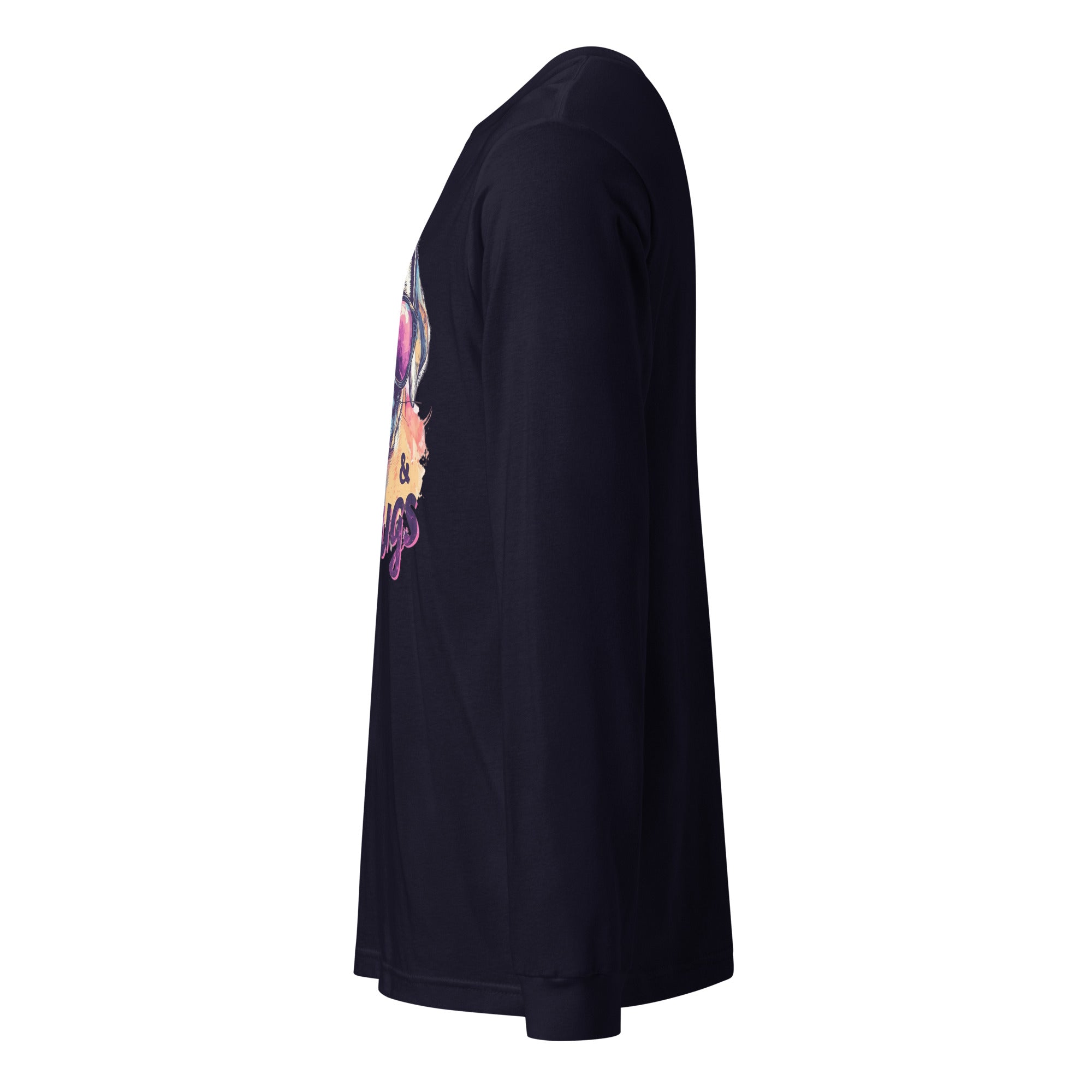 Pugs & Hugs Unisex Long Sleeve Tee