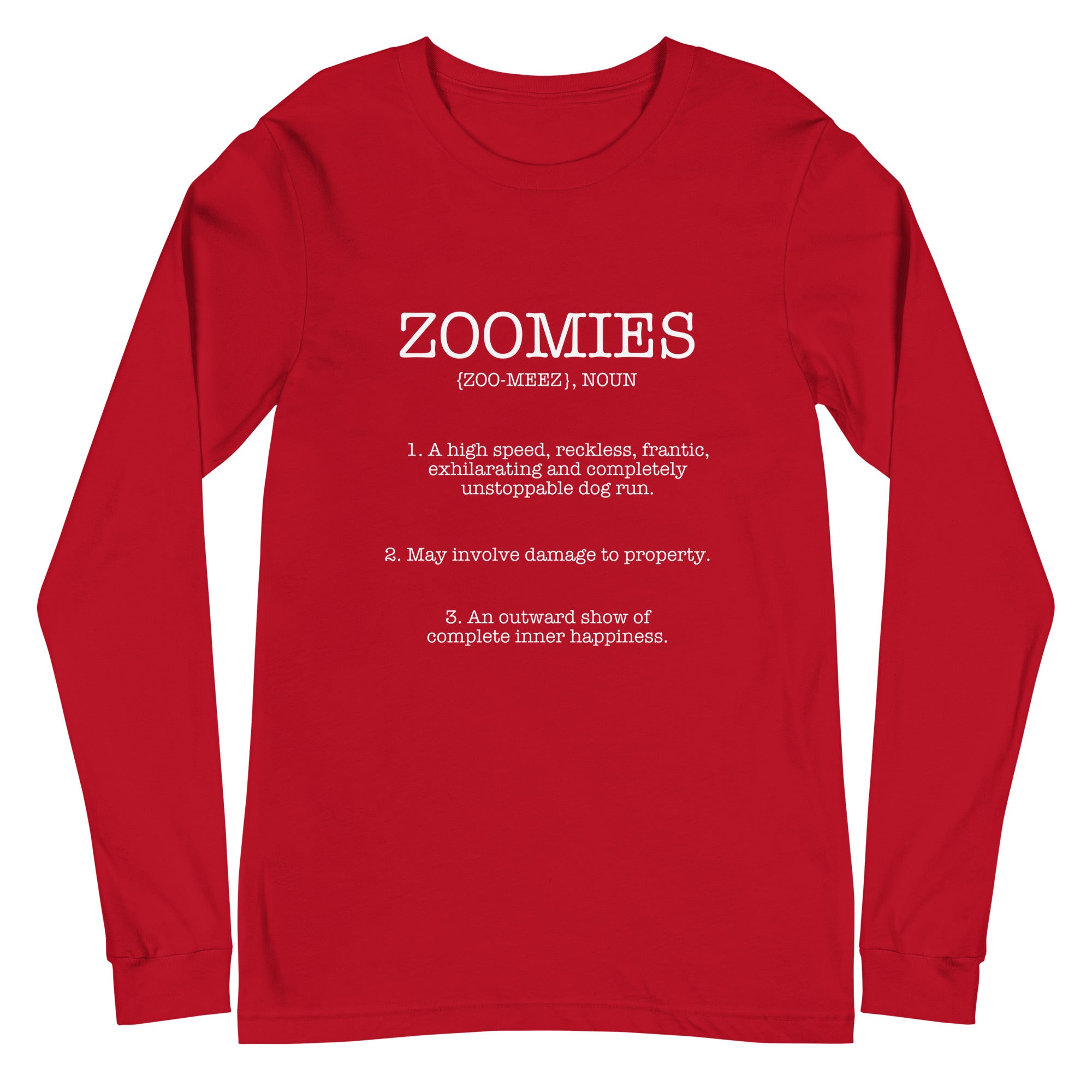Zoomies Definition Unisex Long Sleeve Tee