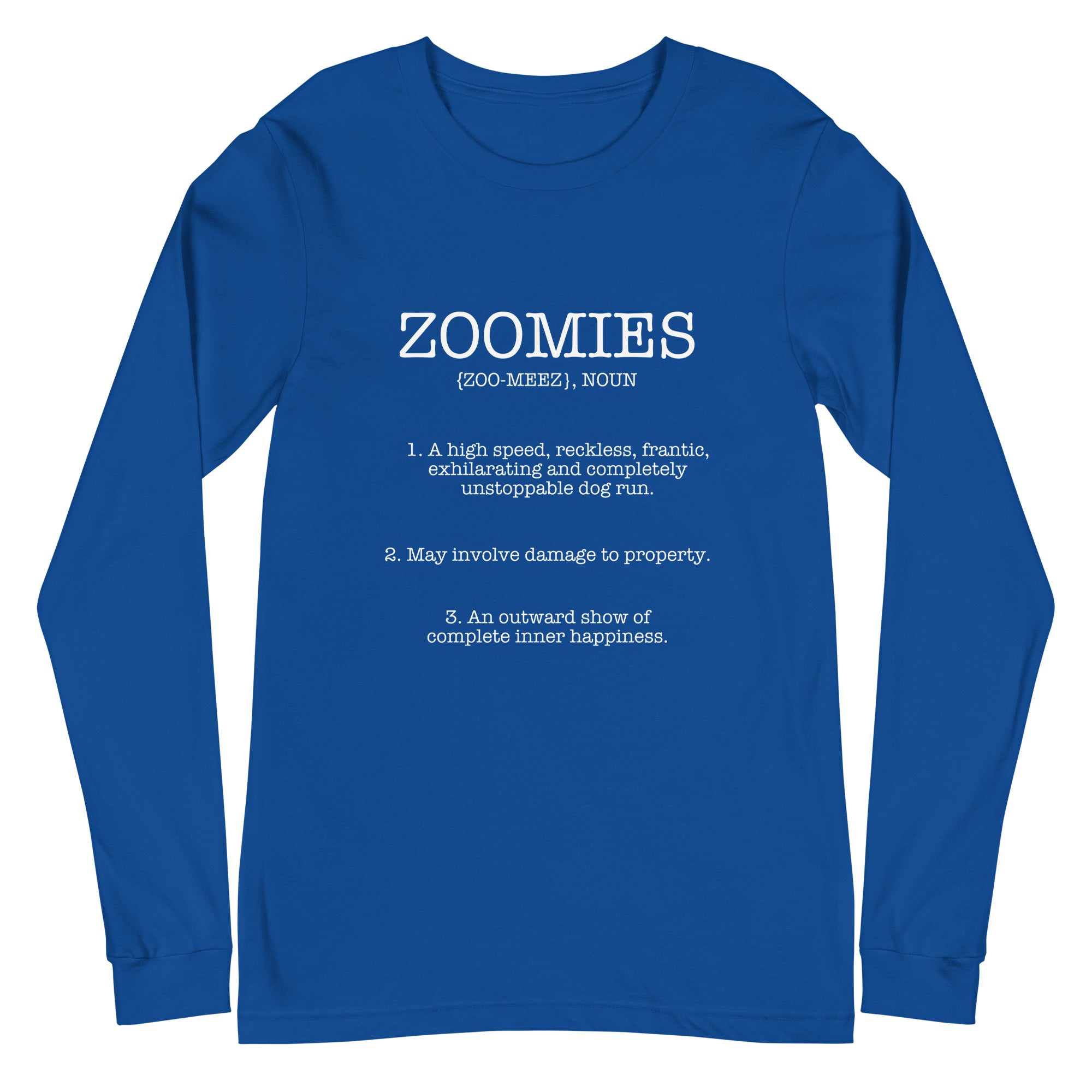 Zoomies Definition Unisex Long Sleeve Tee