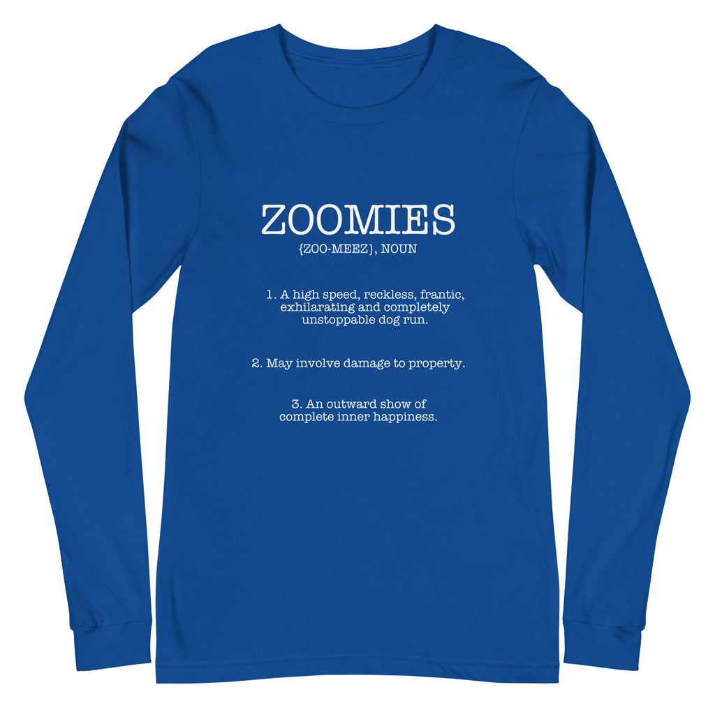 Zoomies Definition Unisex Long Sleeve Tee