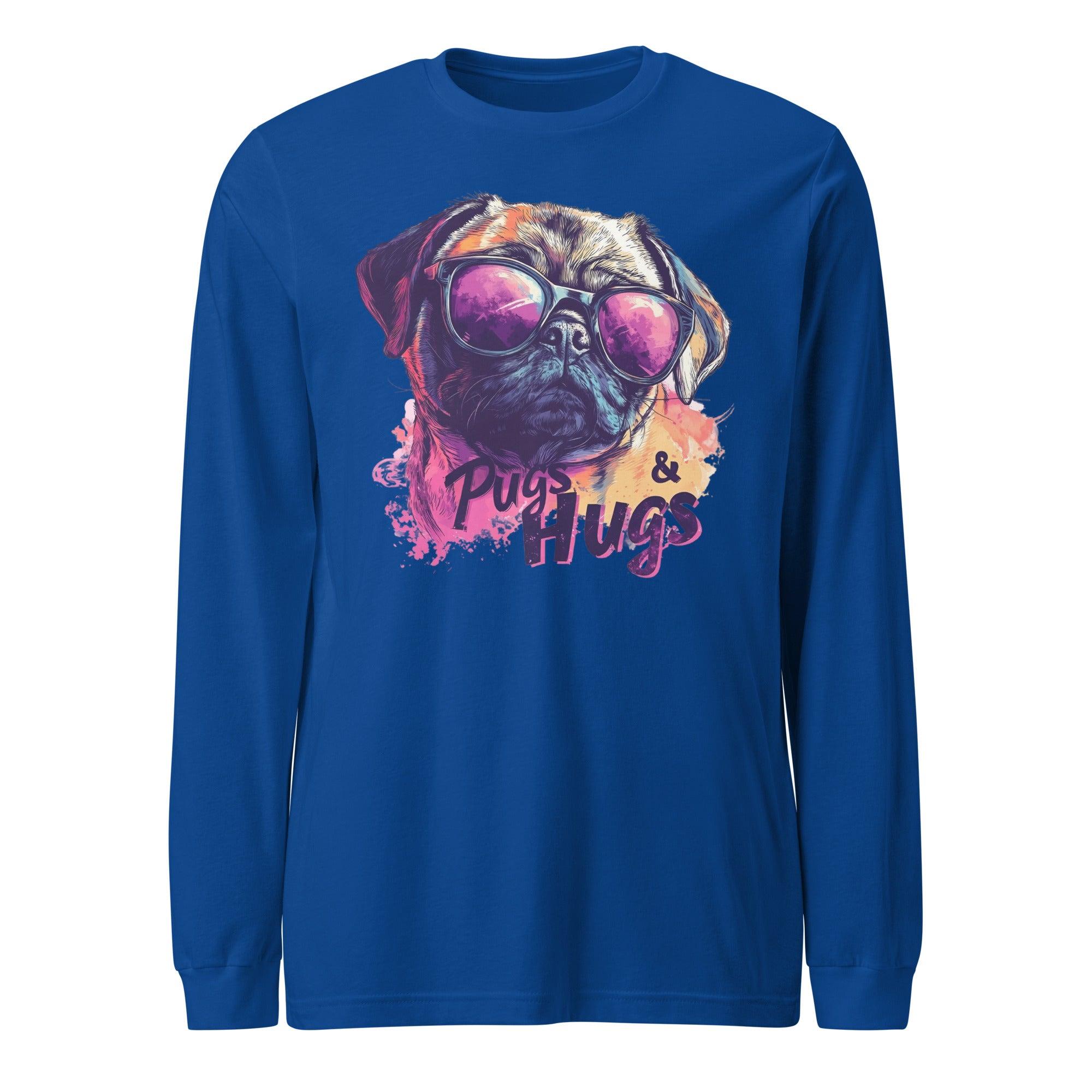 Pugs & Hugs Unisex Long Sleeve Tee