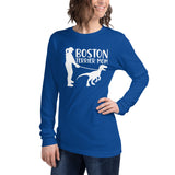 Boston Terrier Mom Dinosaur Long Sleeve Tee