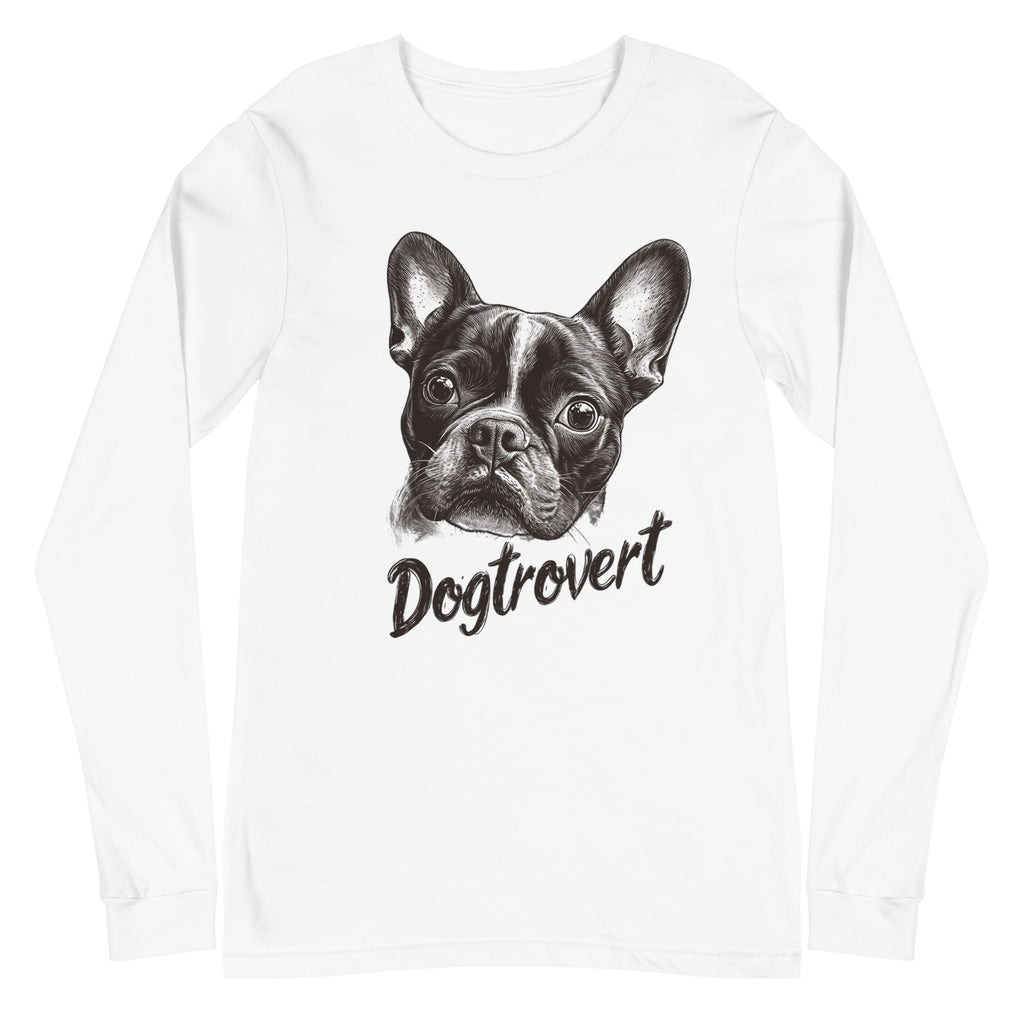 Dogtrovert Boston Terrier Unisex Long Sleeve Tee