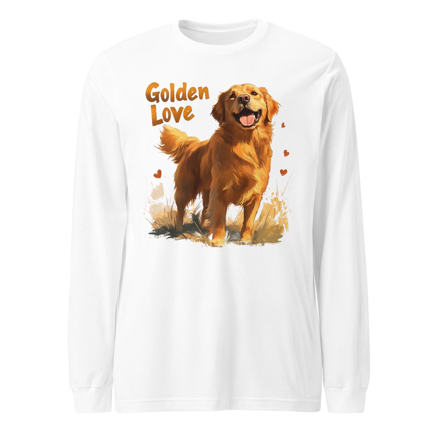 Golden Retriever Love Unisex Long Sleeve Tee