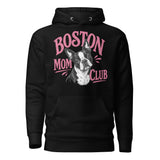 Boston Mom Club Hoodie . Black