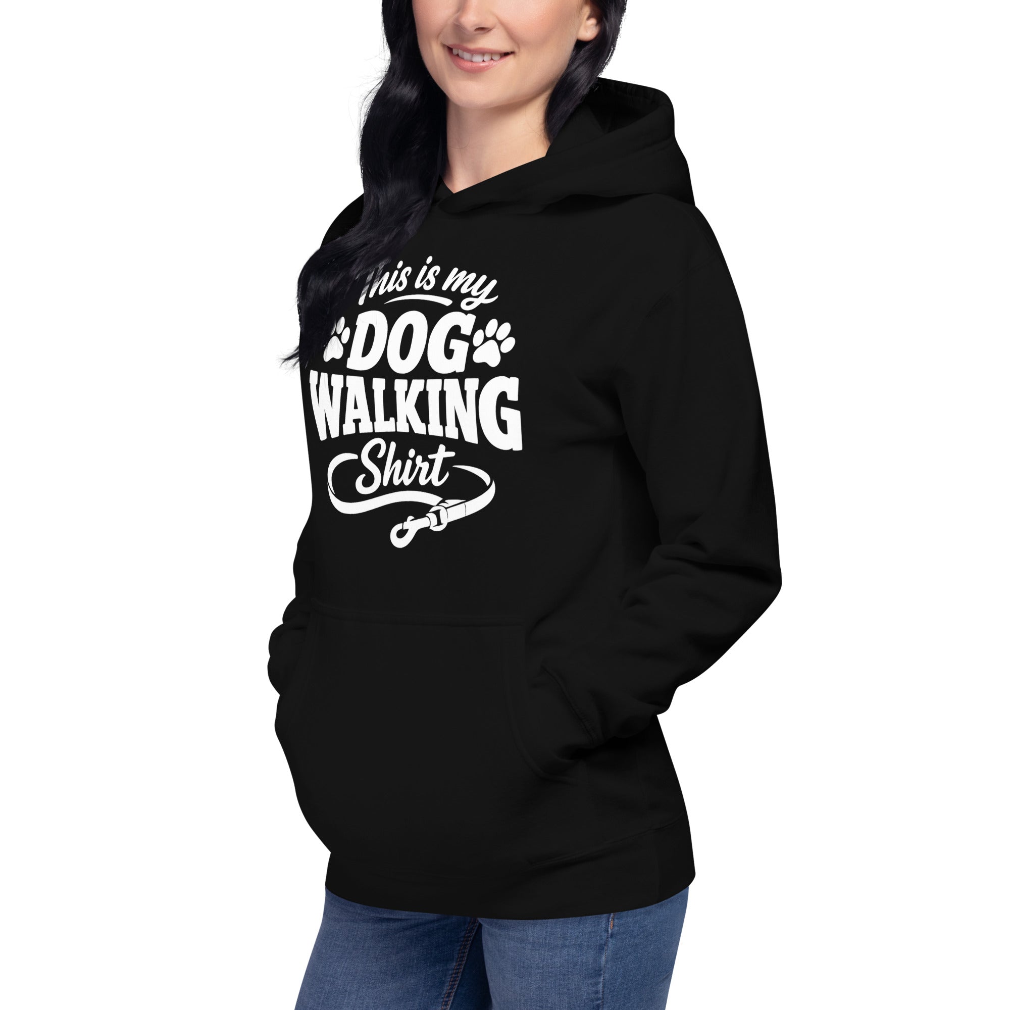 This Is My Dog Walking Shirt Funny Unisex Hoodie For Dog Moms And Dog Walkers .