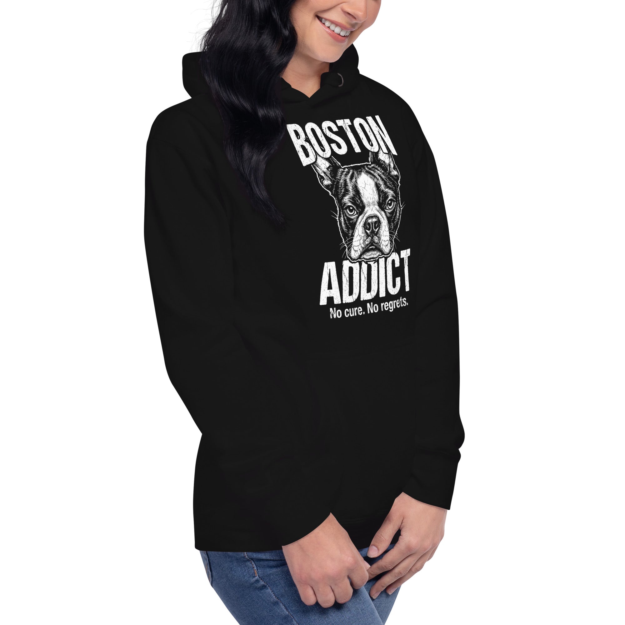Boston Addict (No Cure. No Regrets.) Unisex Hoodie .