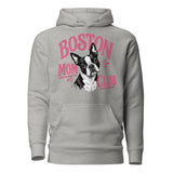Boston Mom Club Hoodie . Carbon Grey