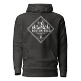 Boston Bred Adventure Led – Outdoor And Hiking Dog Lover Unisex Hoodie . Charcoal Heather