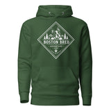 Boston Bred Adventure Led – Outdoor And Hiking Dog Lover Unisex Hoodie . Forest Green