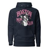 Boston Mom Club Hoodie . Navy Blazer