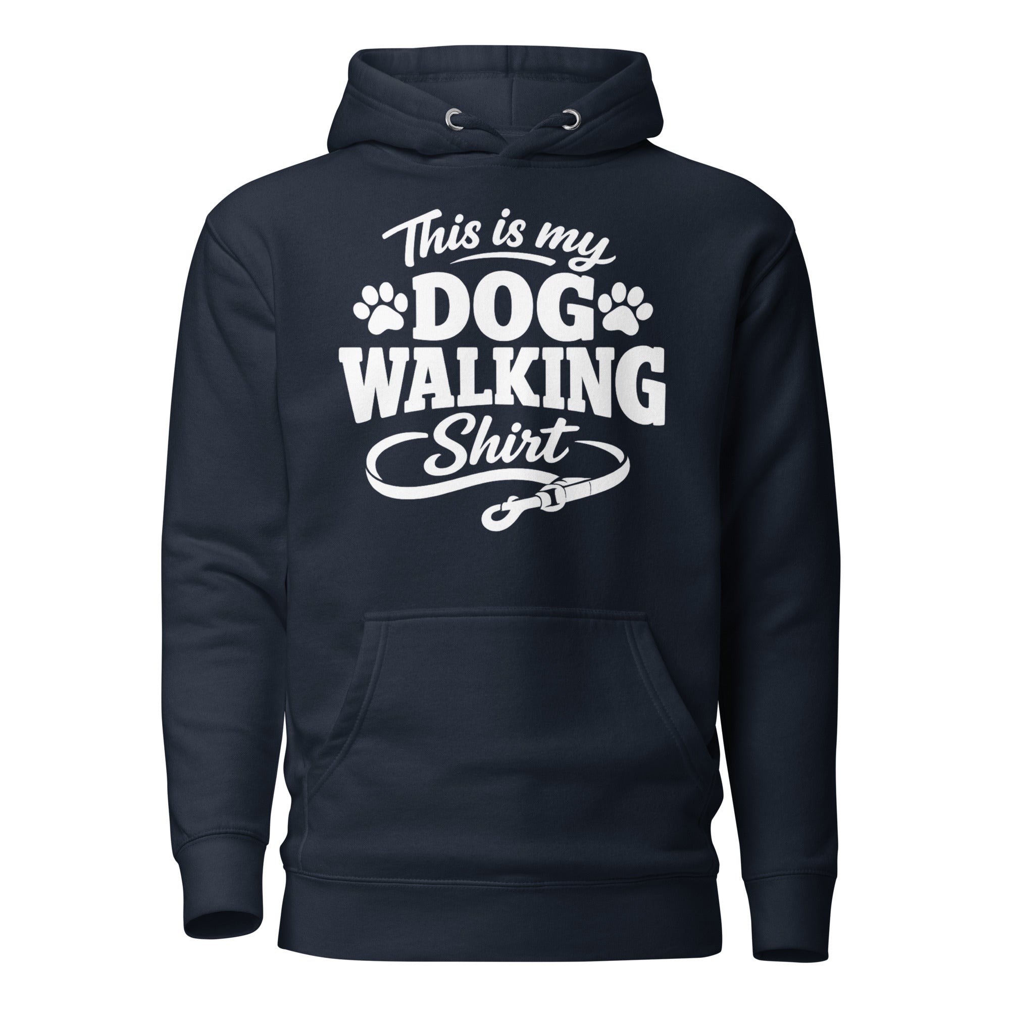 This Is My Dog Walking Shirt Funny Unisex Hoodie For Dog Moms And Dog Walkers . Navy Blazer
