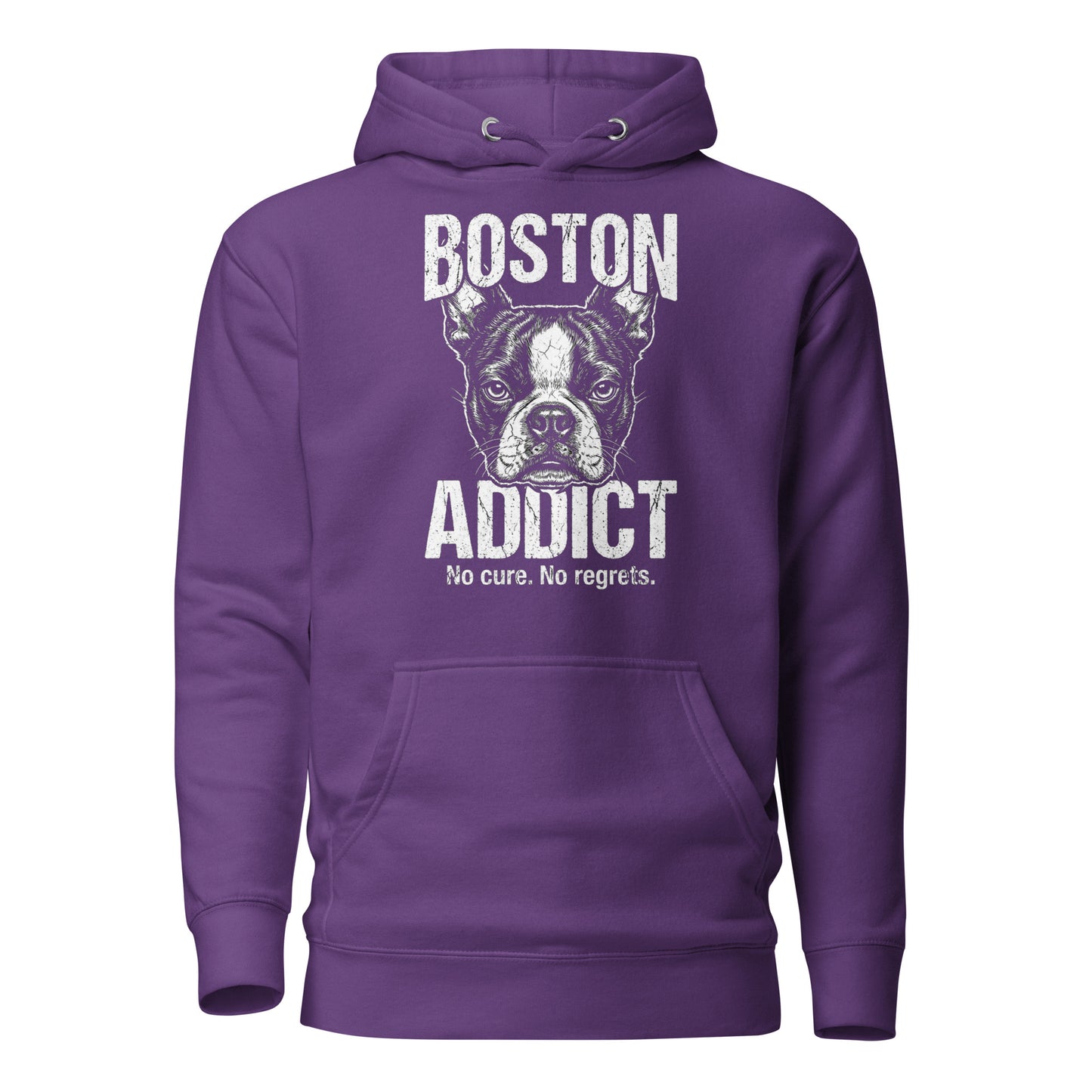 Boston Addict (No Cure. No Regrets.) Unisex Hoodie . Purple