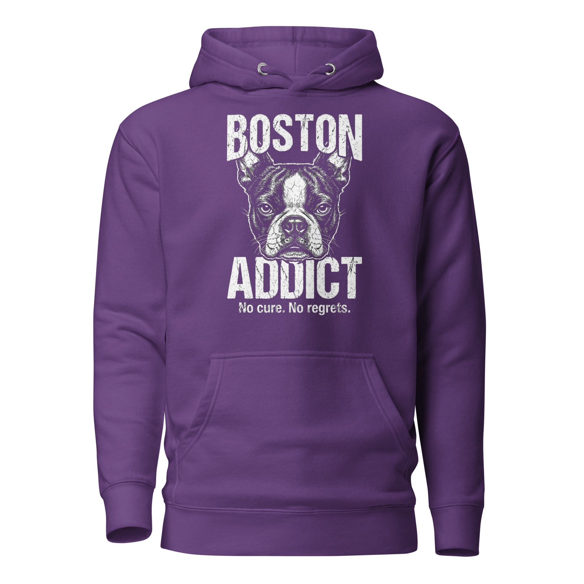 Boston Addict (No Cure. No Regrets.) Unisex Hoodie . Purple