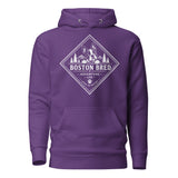 Boston Bred Adventure Led – Outdoor And Hiking Dog Lover Unisex Hoodie . Purple