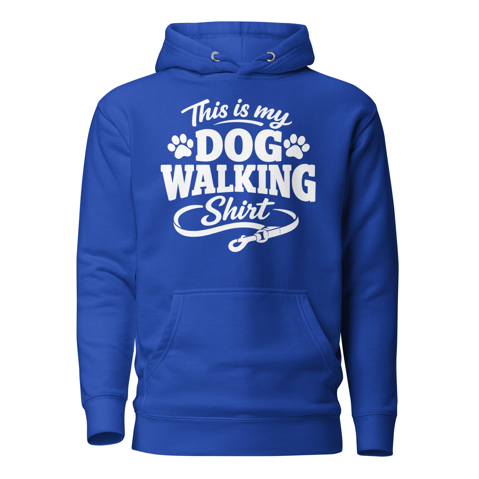 This Is My Dog Walking Shirt Funny Unisex Hoodie For Dog Moms And Dog Walkers . Team Royal