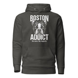 Boston Addict (No Cure. No Regrets.) Unisex Hoodie . Vintage Black
