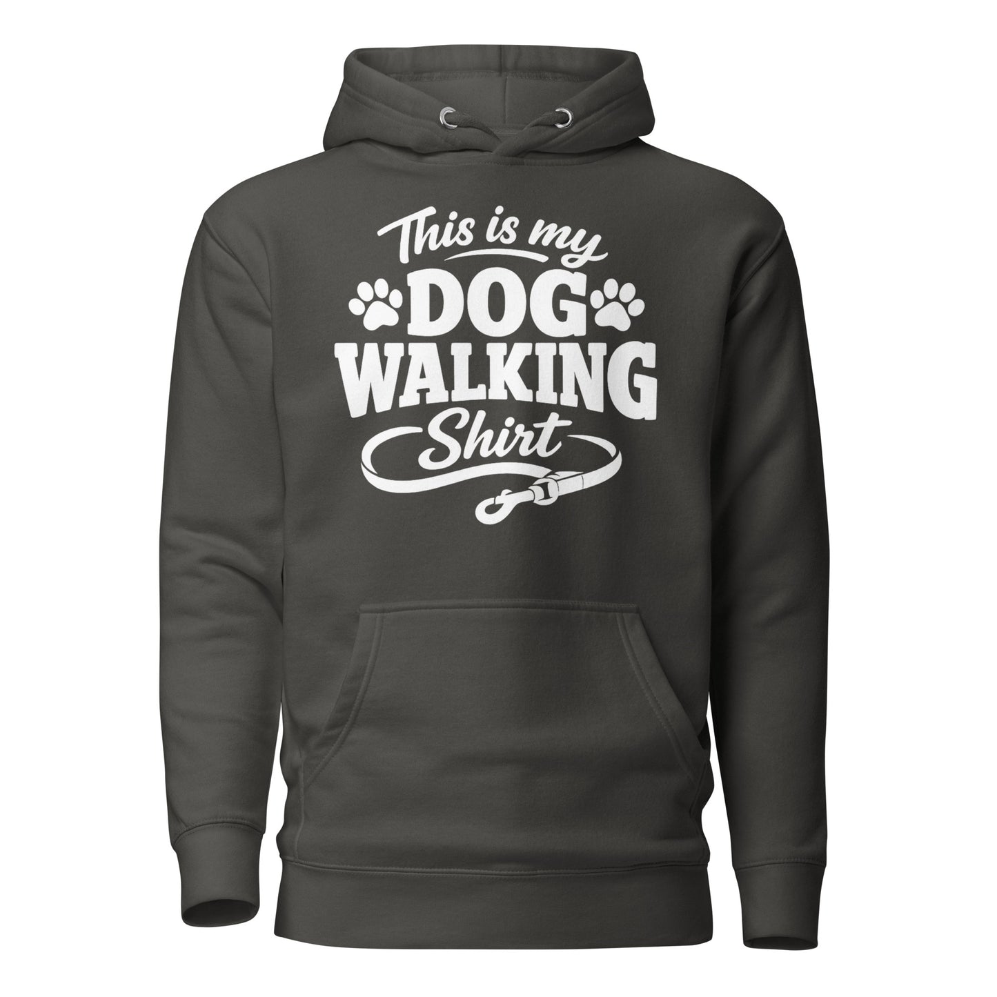 This Is My Dog Walking Shirt Funny Unisex Hoodie For Dog Moms And Dog Walkers . Vintage Black