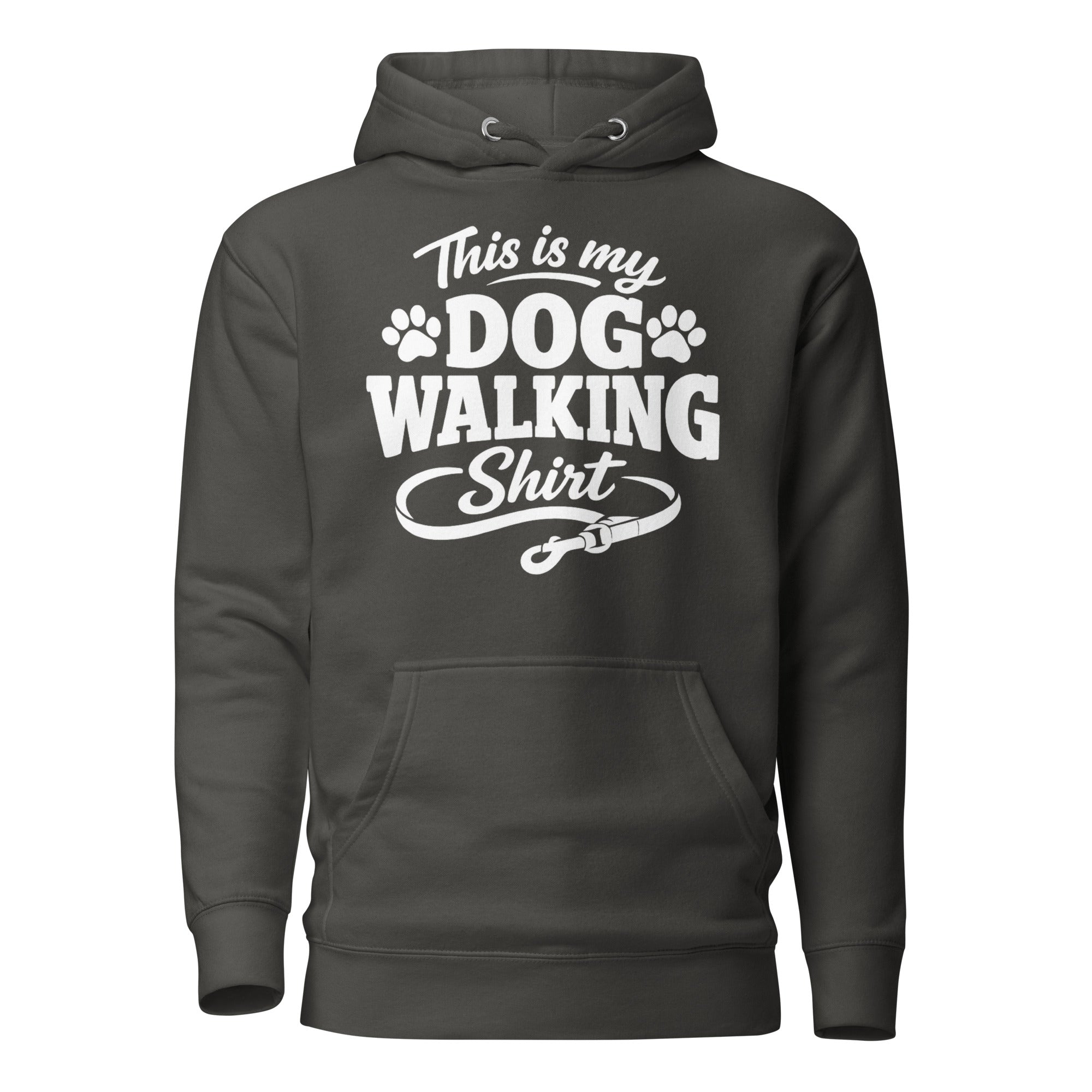 This Is My Dog Walking Shirt Funny Unisex Hoodie For Dog Moms And Dog Walkers . Vintage Black