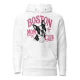 Boston Mom Club Hoodie . White