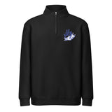 Silly Boston Terrier Dog Upside Down Premium 1/4 Zip Sweatshirt . Black