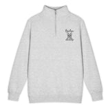 Boston Daddy Mode Embroidered Premium 1/4 Zip Sweatshirt .