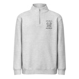 Golden Retriever Mama Premium 1/4 Zip Sweatshirt . Heather Grey