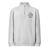 Best Dog Mom Ever Premium 1/4 Zip Sweatshirt . Heather Grey