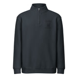 Boston Mama Embroidered Premium 1/4 Zip Sweatshirt . Navy