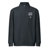 I'd Rather Be With My Boston Premium 1/4 Zip Sweatshirt . Navy