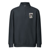 Game Day Boston Terrier Dog Football Premium 1/4 Zip Sweatshirt . Navy
