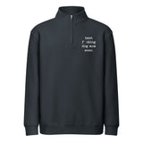 Best Dog Mom Ever Premium 1/4 Zip Sweatshirt . Navy