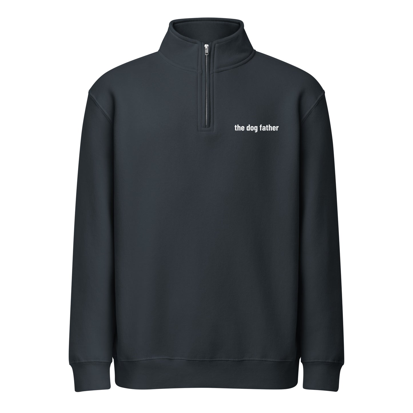 The Dog Father Premium 1/4 Zip Sweatshirt . Navy