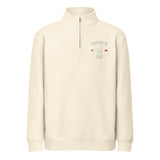 Property Of My Dog Custom Embroidered Unisex Premium 1/4 Zip Sweatshirt . Sandshell