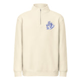 Silly Boston Terrier Dog Upside Down Premium 1/4 Zip Sweatshirt . Sandshell