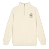 Corgi Mama Premium 1/4 Zip Sweatshirt . Sandshell