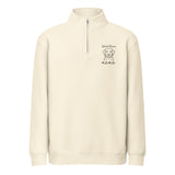 Labrador Retriever Mama Premium 1/4 Zip Sweatshirt . Sandshell