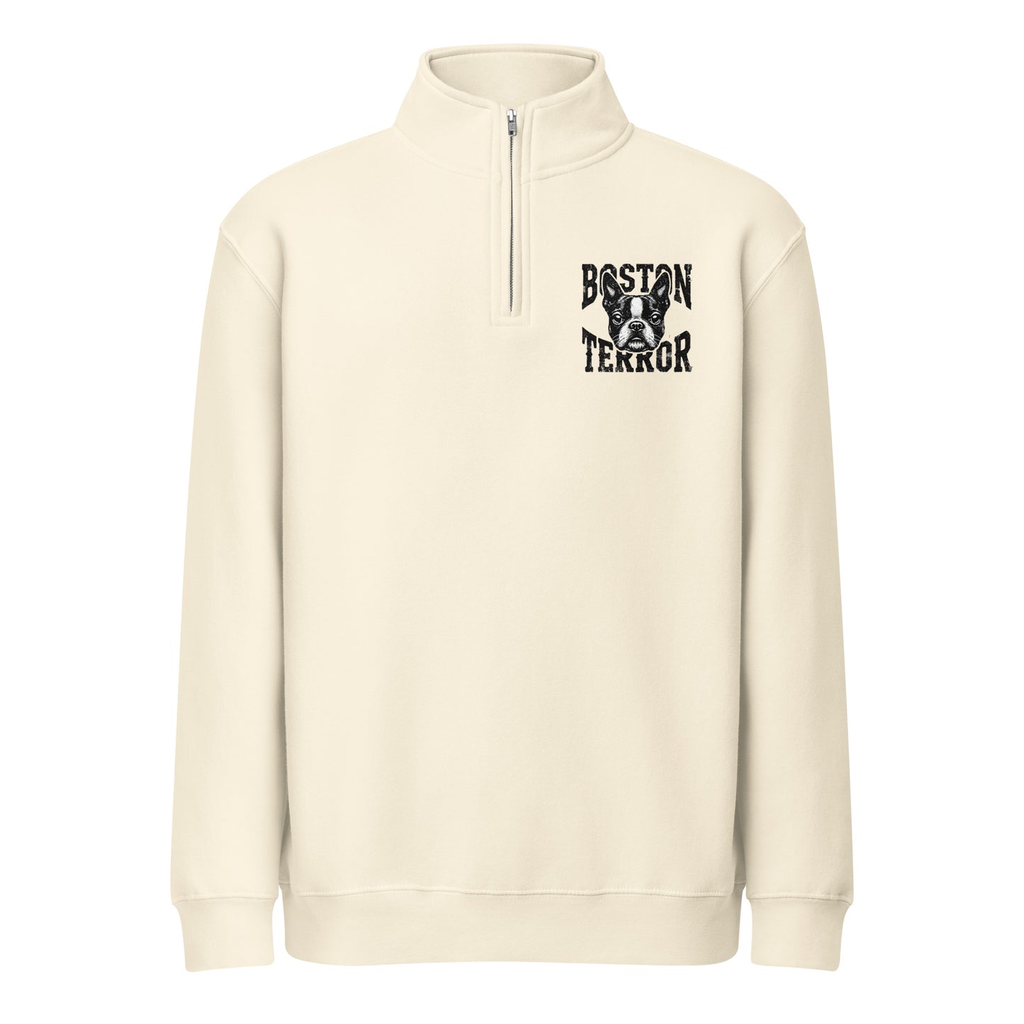 Boston Terror Premium 1/4 Zip Sweatshirt . Sandshell