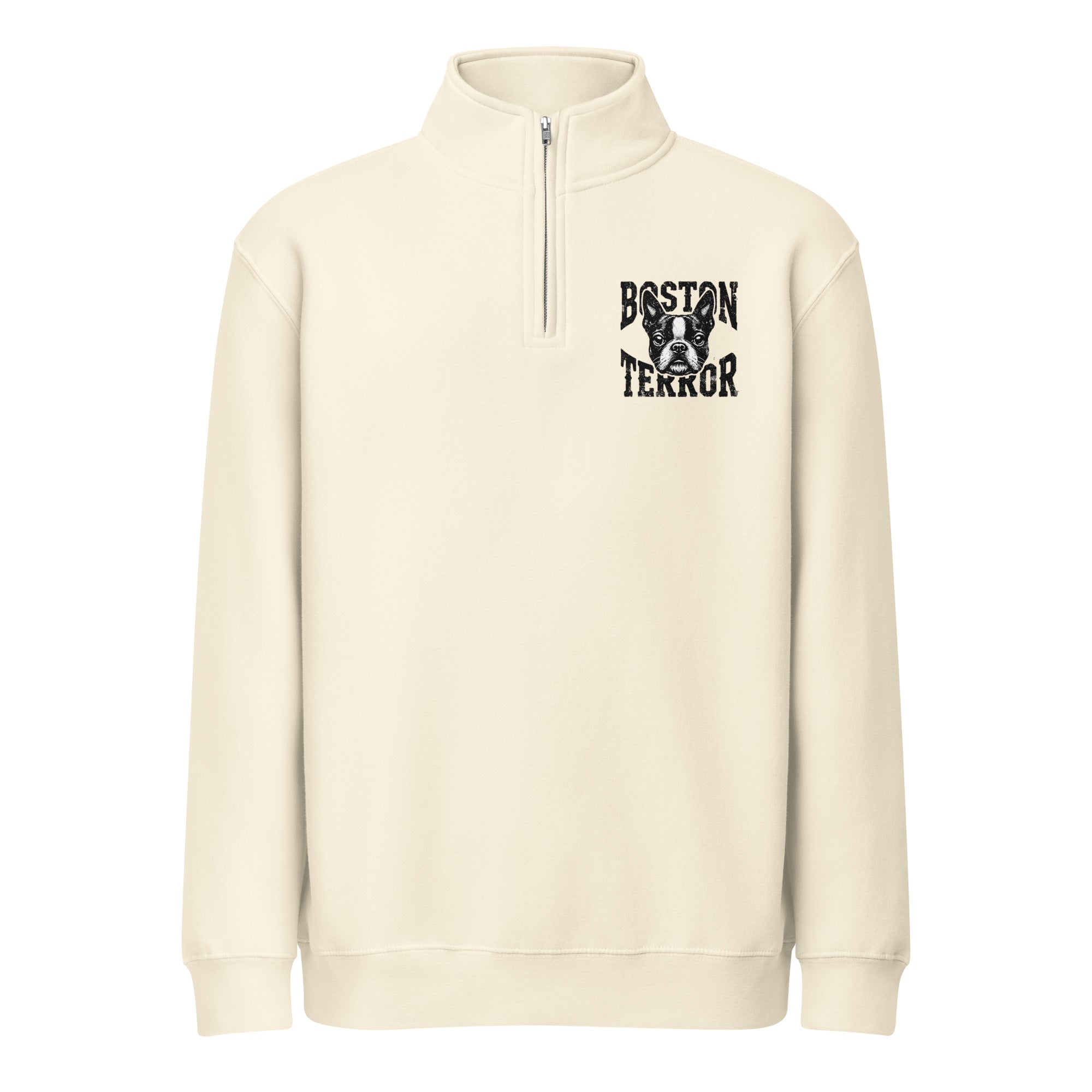 Boston Terror Premium 1/4 Zip Sweatshirt . Sandshell