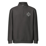 Dog Love Embroidered Unisex Premium 1/4 Zip Sweatshirt . Smoke