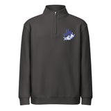 Silly Boston Terrier Dog Upside Down Premium 1/4 Zip Sweatshirt . Smoke