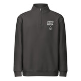 I'd Rather Be With My Boston Premium 1/4 Zip Sweatshirt . Smoke