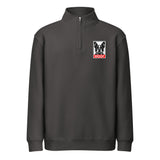 Woof Boston Terrier Dog Premium 1/4 Zip Sweatshirt . Smoke