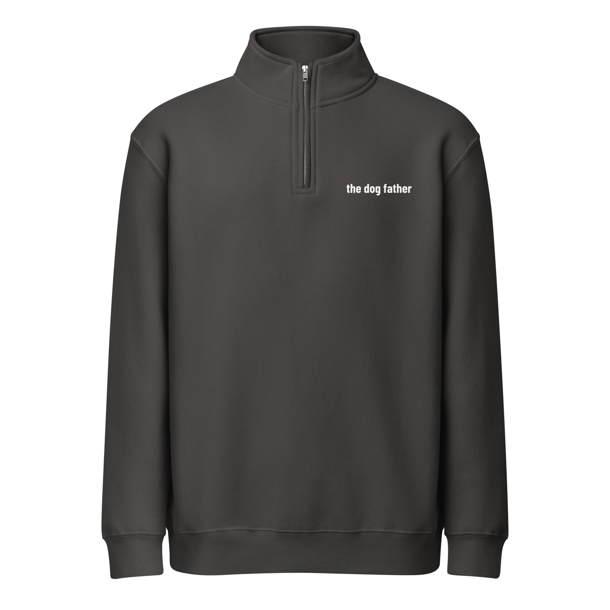 The Dog Father Premium 1/4 Zip Sweatshirt . Smoke