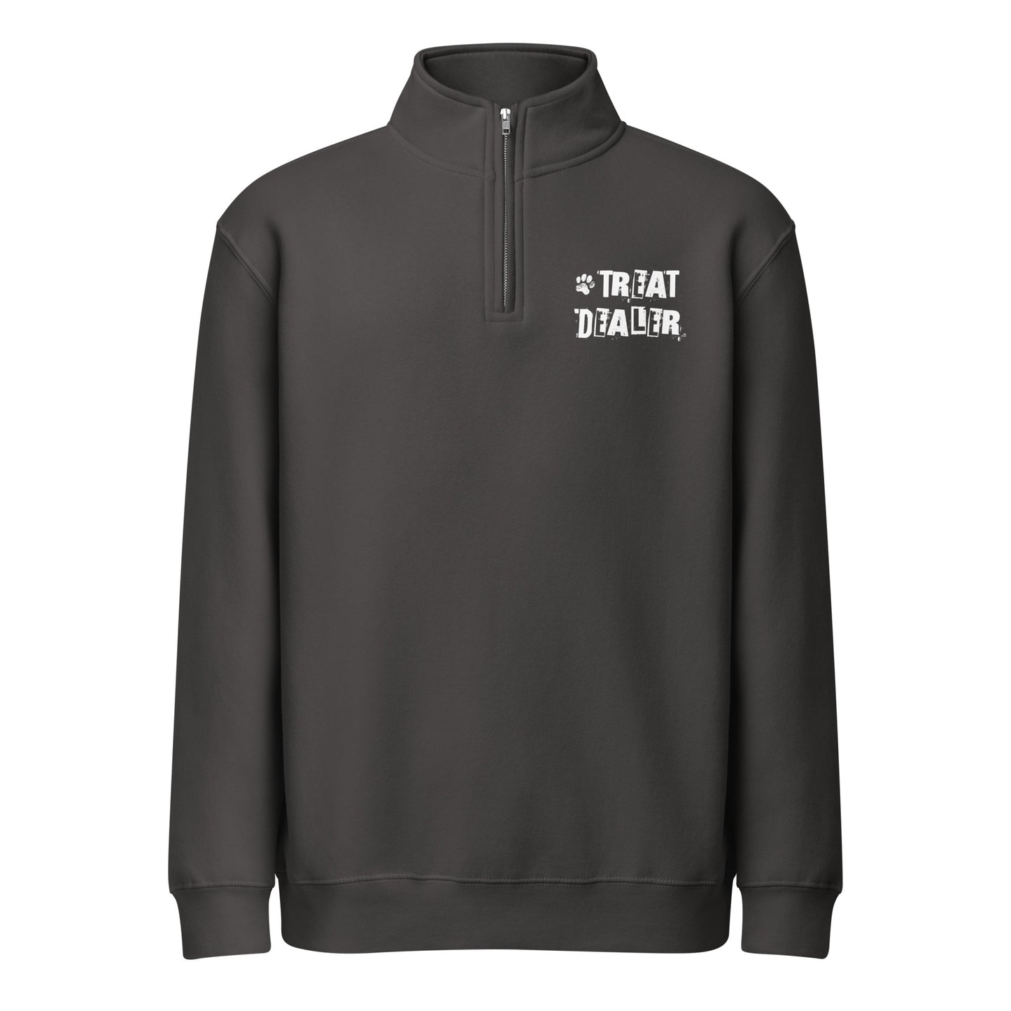 Treat Dealer Premium 1/4 Zip Sweatshirt . Smoke