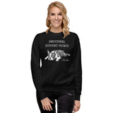 Emotional Support Potato Boston Terrier Dog Unisex Premium Sweatshirt .