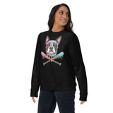 Baseball Drip Boston Terrier Dog Unisex Premium Sweatshirt .