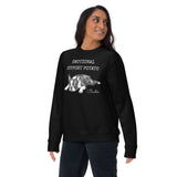 Emotional Support Potato Boston Terrier Dog Unisex Premium Sweatshirt .