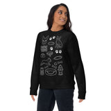 Boston Terrier Doodle Dog Lover Unisex Premium Sweatshirt .