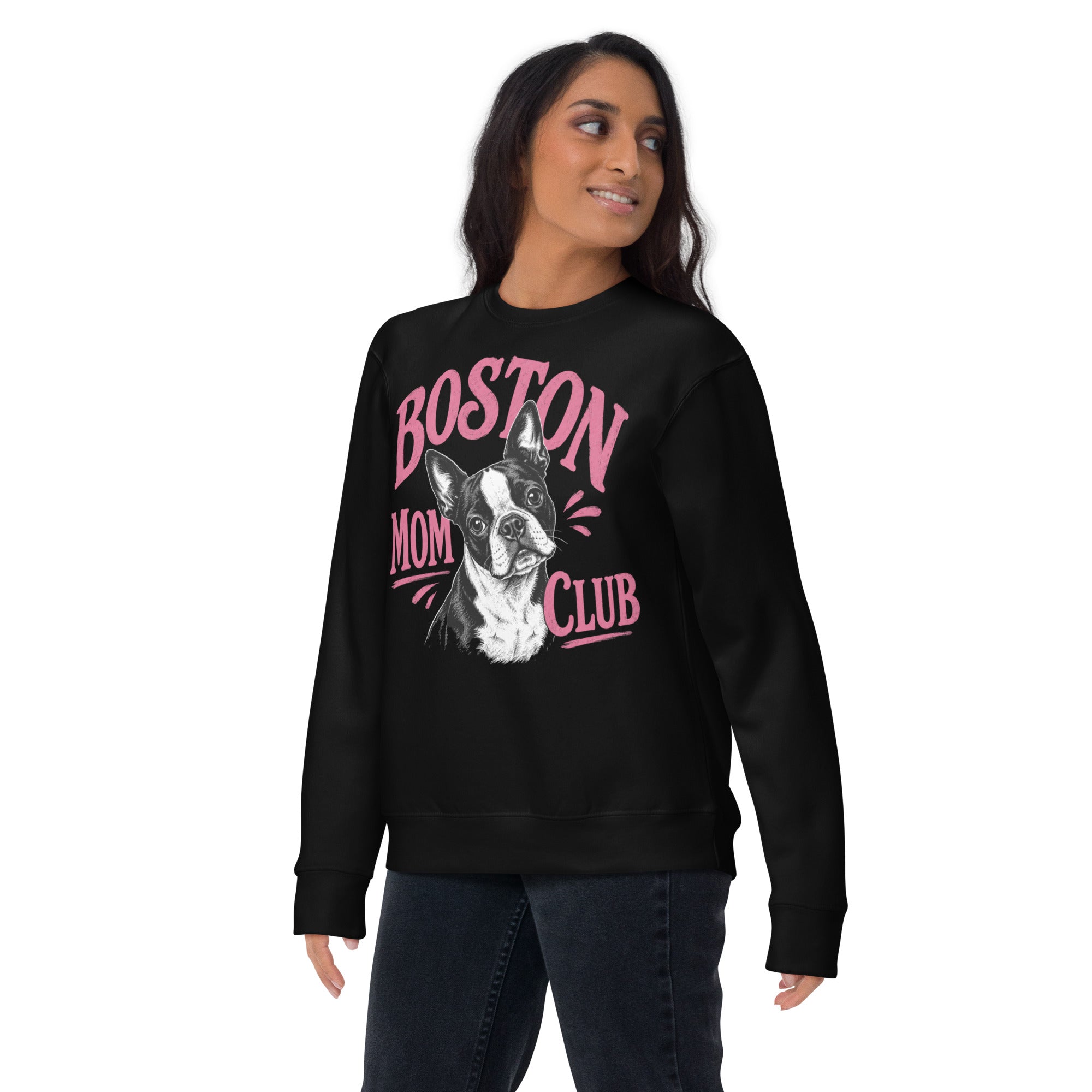 Boston Mom Club Premium Sweatshirt .